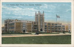 Los Angeles High School California Postcard Postcard Postcard