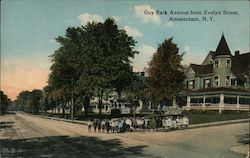 Guy Park Avenue From Evelyn Street Amsterdam, NY Postcard Postcard Postcard