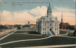 State Capitol, Post Office and County Court House Salem, OR Postcard Postcard Postcard