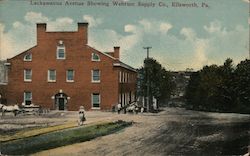 Lackawanna Avenue Showing Wehrum Supply Co. Ellsworth, PA Postcard Postcard Postcard