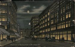 Night Scene on Weybosset Street Providence, RI Postcard Postcard Postcard