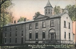 The Waterford Academy, built in 1822, now the High School. Pennsylvania Postcard Postcard Postcard