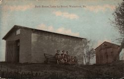 Bath House, Lake Le Bouef Waterford, PA Postcard Postcard Postcard