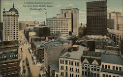 Looking East on Liberty Avenue from Sixth Street Pittsburgh, PA Postcard Postcard Postcard