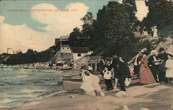 Bathing Beach, Edgewater Park Cleveland, OH Postcard Postcard Postcard