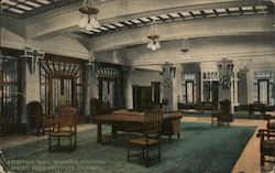 Reception Hall, Women's Building, Moody Bible Institute Chicago, IL Postcard Postcard Postcard