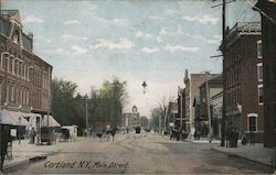 Main Street Cortland, NY Postcard Postcard Postcard