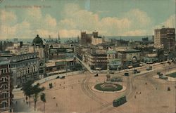 Columbus Circle - An overhead view Postcard