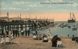 Pleasure Pier, Avalon Santa Catalina Island, CA Postcard Postcard Postcard