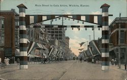 Main Street in Gala Attire Postcard