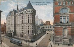 City Prison, (The Tombs) New York City. Postcard