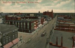 Bird's Eye View, Retail District Postcard