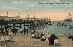 Pleasure Pier, Avalon Santa Catalina Island, CA Postcard Postcard Postcard