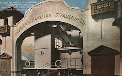 Exhibit of American Hawaiian Transportation Bldg. Pan-Pac Int. Exposition San Francisco, CA Postcard Postcard Postcard