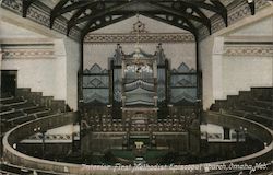 Interior First Methodist Episcopal Church Postcard