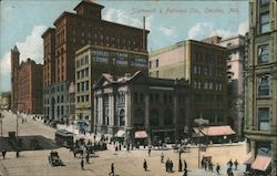 Sixteenth and Farnam Sts. Postcard