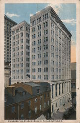 Philadelphia Stock Exchange Building Pennsylvania Postcard Postcard Postcard