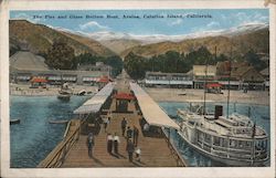 The Pier and Glass Bottom Boat Postcard