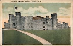 65th Regiment Armory Buffalo, NY Postcard Postcard Postcard