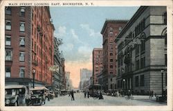 Main Street Looking East Postcard