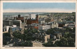 Bird's-Eye View of Omaha Nebraska Postcard Postcard Postcard