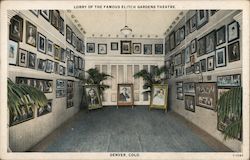 Lobby of the Famous Elitch Gardens Theatre Denver, CO Postcard Postcard Postcard