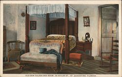 Old Don Toledo Bed Room St. Augustine, FL Postcard Postcard Postcard