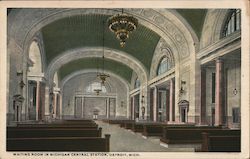 Waiting Room in Michigan Central Station Detroit, MI Postcard Postcard Postcard