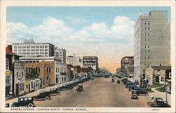 Kansas Avenue Looking North Topeka, KS Postcard Postcard Postcard