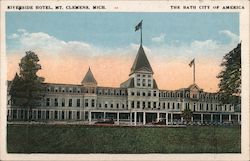 Riverside Hotel - The Bath City of America Mount Clemens, MI Postcard Postcard Postcard