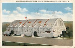 Model of Hershey Sports Arena Pennsylvania Postcard Postcard Postcard