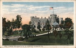 Gray Towers, Residence of W. W. Harrison Postcard