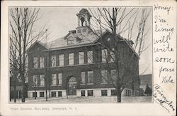 High School Building Spencer, NY Postcard Postcard Postcard