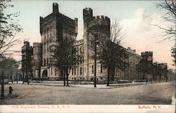 Regiment Armory N.G.N.Y. Buffalo, NY Postcard Postcard Postcard