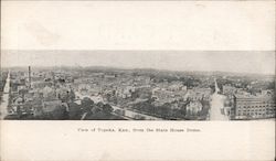 View of Topeka Kan. From The State House Dome Kansas Postcard Postcard Postcard