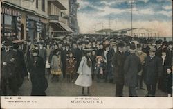 On The Boardwalk Atlantic City, NJ Postcard Postcard Postcard