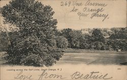 Looking Across the Golf Links South Orange, NJ Postcard Postcard Postcard