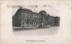 Milwaukee Public Library and Museum Wisconsin Postcard Postcard Postcard