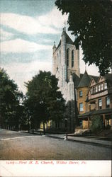 First M.E. Church Wilkes-Barre, PA Postcard Postcard Postcard