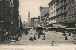 Market Street west from Eighth Philadelphia, PA Postcard Postcard Postcard