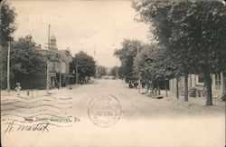 Main Street Lewistown, PA Postcard Postcard Postcard