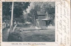 Corner Main and Huntsville Streets Postcard