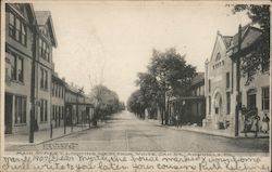 Main Street, Looking West From White Oak St. Annville, PA Postcard Postcard Postcard