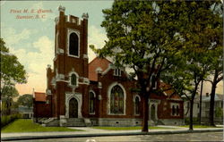 First M. E. Church Sumter, SC Postcard Postcard