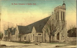 St. Paul'S Cathedral & Grafton Hall Postcard