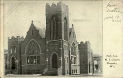 M. E. Church Kenosha, WI Postcard Postcard