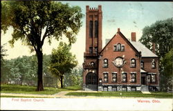 First Bapist Church Postcard