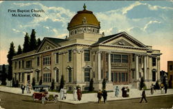 First Baptist Church McAlester, OK Postcard Postcard