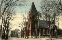 Frances De Sales Church, Parochial School Utica, NY Postcard Postcard