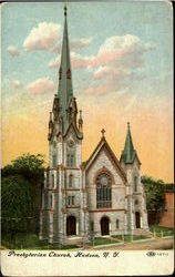 Presbyterian Church Hudson, NY Postcard Postcard